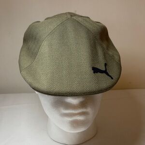 Puma Golf Olive Textured Poly Flat Cap L/XL